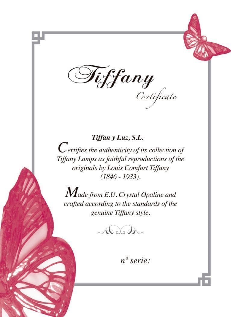 Colgante de cristal Tiffany PEDRERA 20 cm - Imagen 5