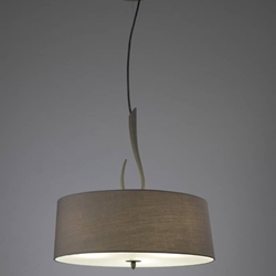 Colgante de techo rústico LUA Gris ceniza - Imagen 1