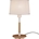 Lámpara de sobremesa blanca y madera NÓRDICA - Imagen 1