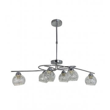 Lámpara GALA cromo 6 luces - Imagen 1