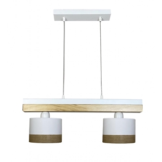 Lámpara PALERMO 2 luces blancas - Imagen 1