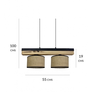 Lámpara PALERMO 2 luces blancas - Imagen 2