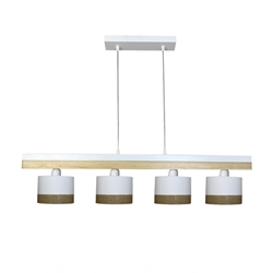 Lámpara PALERMO, 4 luces, blanco - Imagen 1