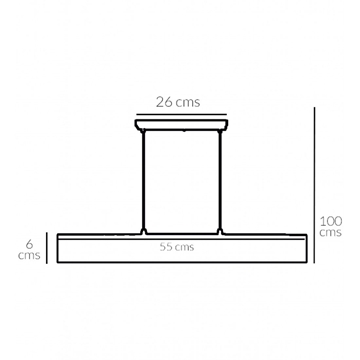 Lámpara PALERMO blanco 3 bombillas - Imagen 2