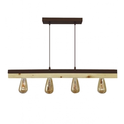 Lámpara PALERMO Marrón 4 Bombillas - Imagen 1