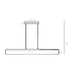 Lámpara PALERMO Marrón 5 Bombillas - Imagen 2