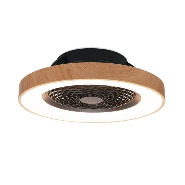 Plafón ventilador de techo LED 70W MOTOR DC TIBET Negro/madera - Imagen 1