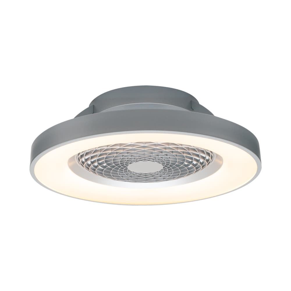 Plafón ventilador de techo LED 70W MOTOR DC TIBET Plata - Imagen 1