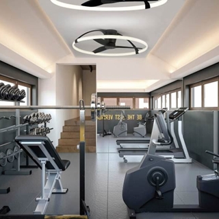 Plafón ventilador de techo LED Motor DC NEPAL Negro - Imagen 2