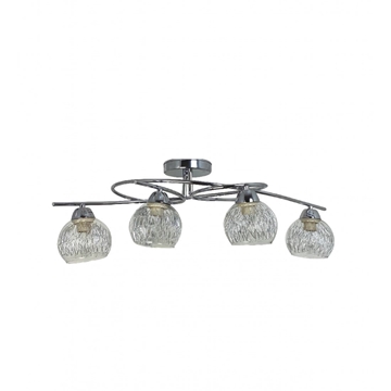 Semiplafón GALA cromo, 4 luces - Imagen 1