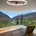Ventilador de techo con luz LED Motor DC NEPAL Plata/nogal - Imagen 2