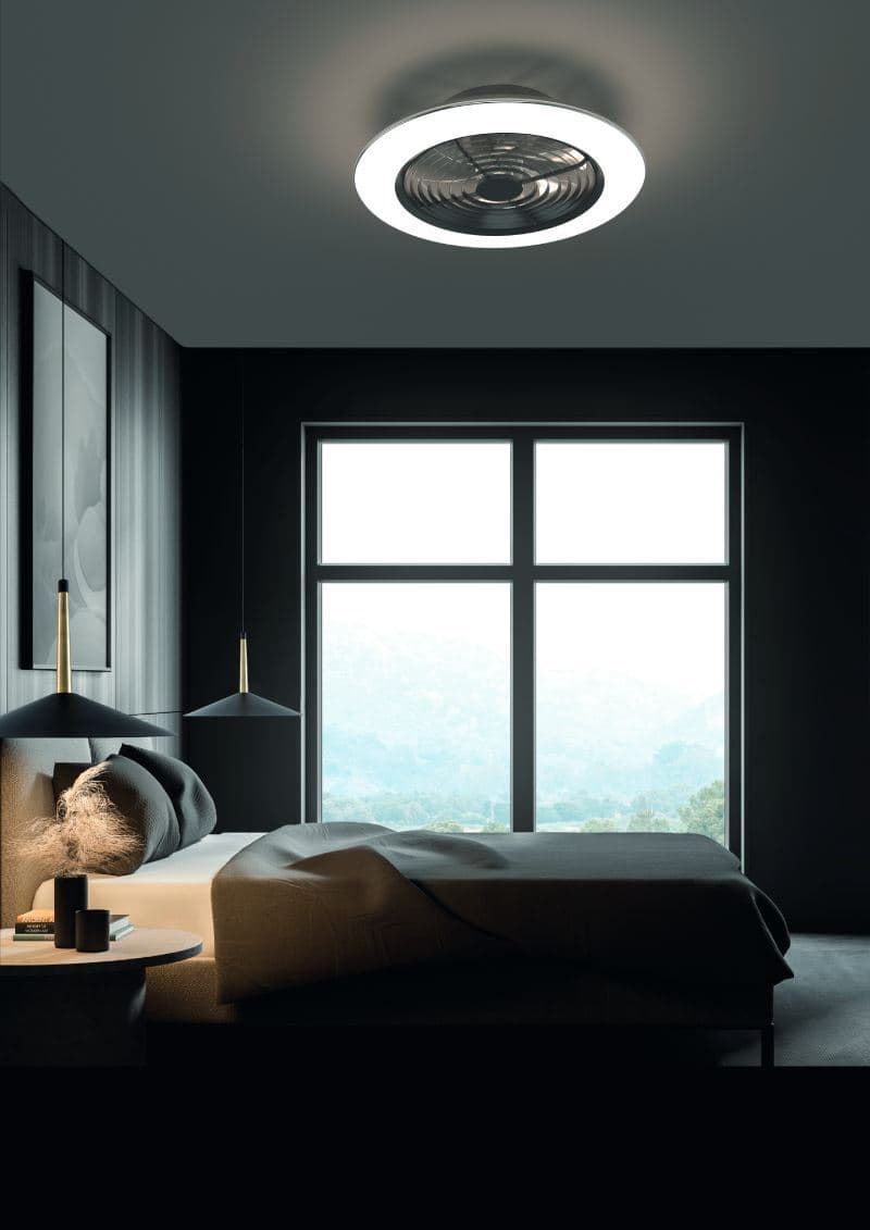 Ventilador de techo LED ALISIO XL Negro Mantra 7492 - Imagen 2