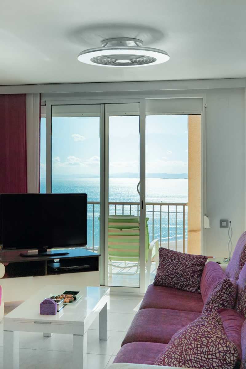 Ventilador de techo LED ALISIO XL Plata Mantra 7491 - Imagen 2